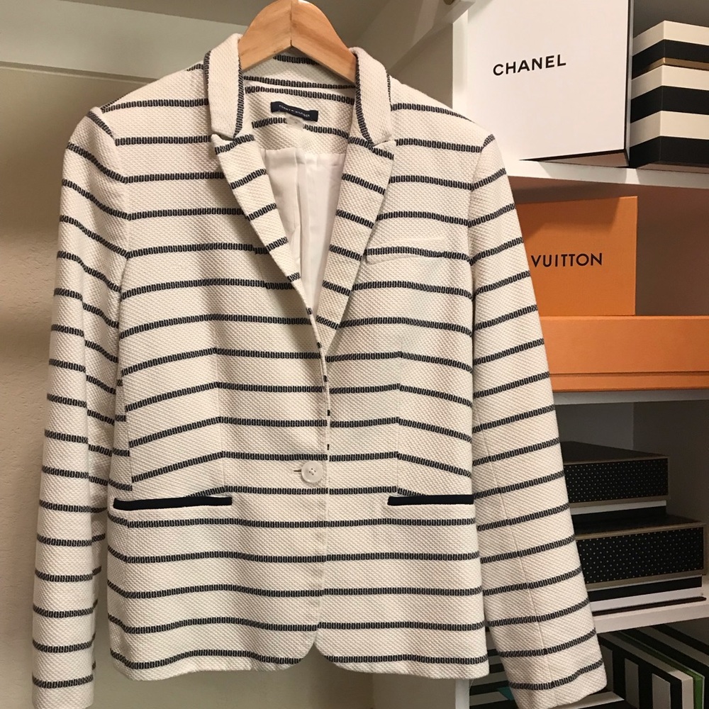 Tommy Hilfiger Navy/White Blazer